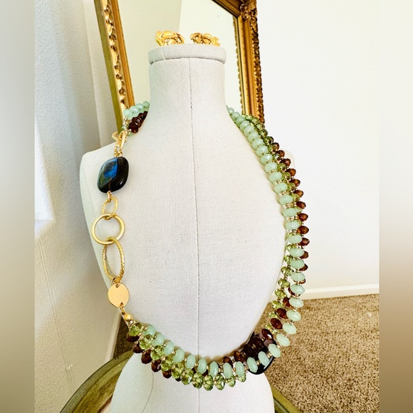 Vintage NAPIER Earrings & Beautiful Necklace - Picture 4 of 15